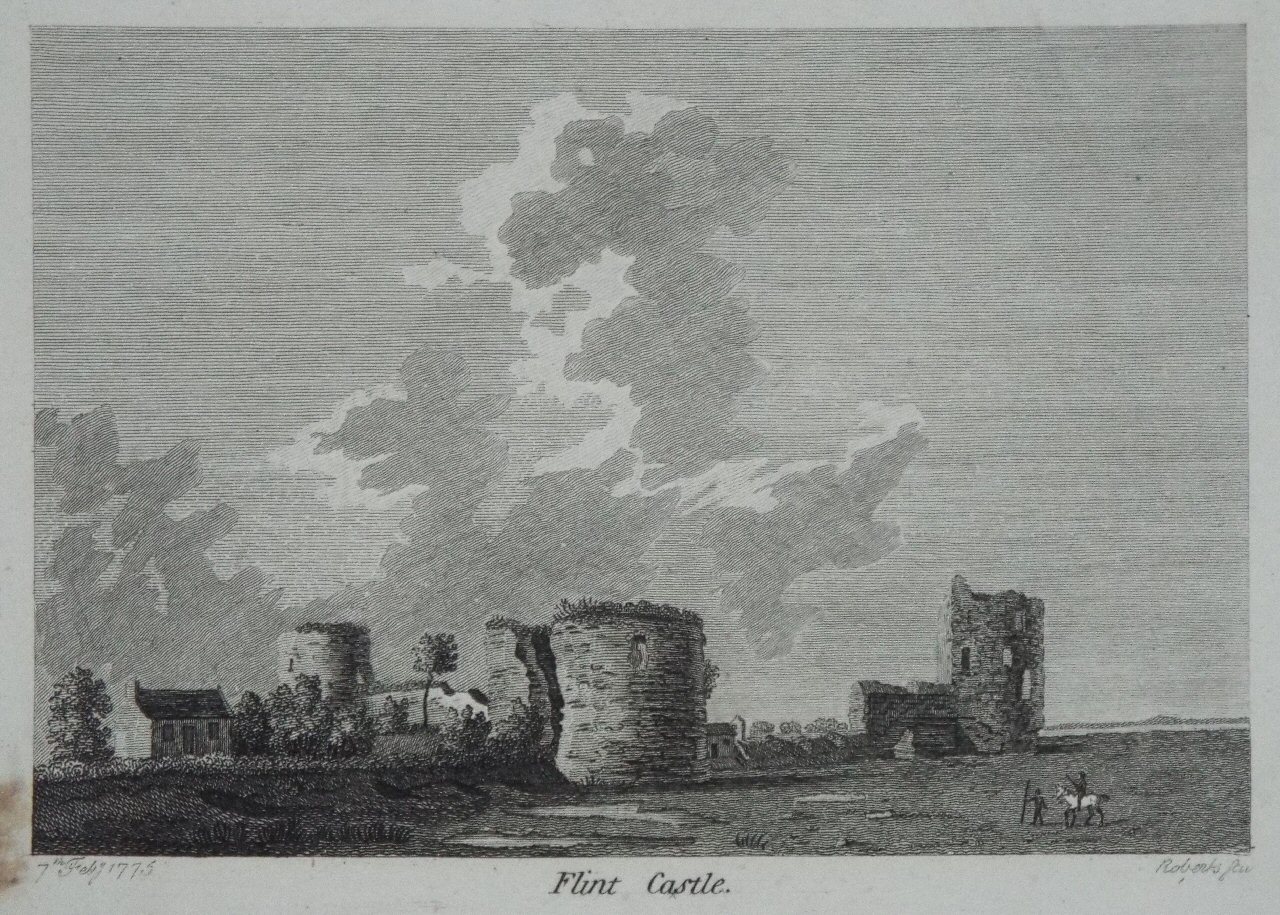 Print - Flint Castle. - 